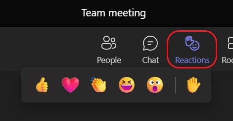 reaction menu